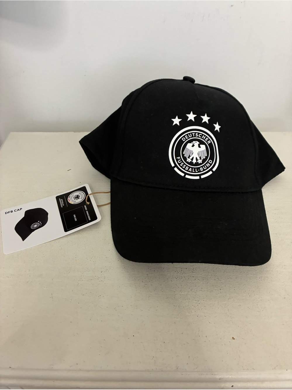 Detached football fussball bund association black ball cap. Brand new.
